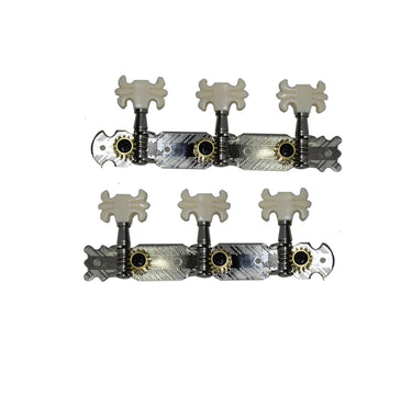 Maquinaria Para Guitarra De 6 Cuerdas Niquelada Perno De Plastico, b